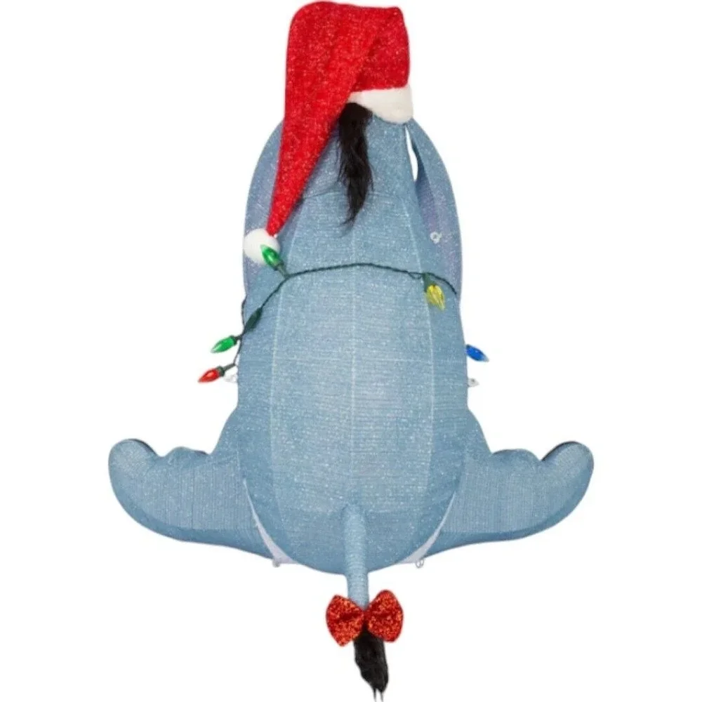 Disney Magic Holiday Eeyore 2.5ft Lighted Tinsel Yard Sculpture Christmas Decor‎